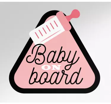 Sticker baby aan board veiligheidsherinnering - TenStickers