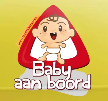 Sticker baby aan boord - TenStickers
