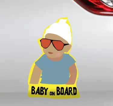 Baby aan boord sticker - TenStickers