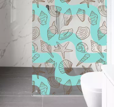 sticker badkamer zee - TenStickers