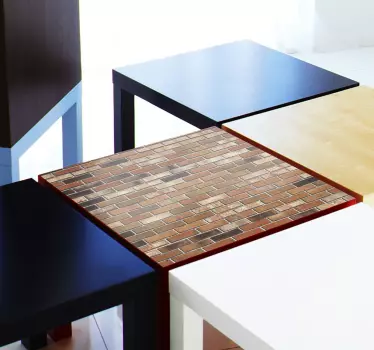 Meubel Sticker bakstenen Lack - TenStickers
