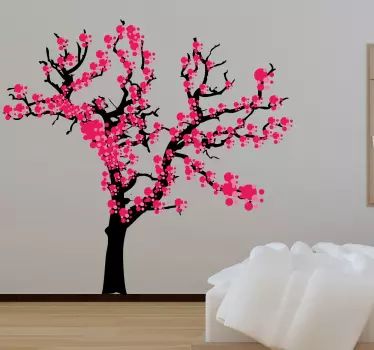 Sticker boom bloeit bloesems - TenStickers