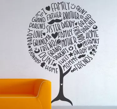Sticker boom familie - TenStickers