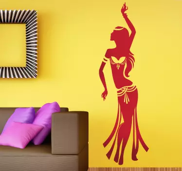 Sticker buikdanseres decoratie - TenStickers