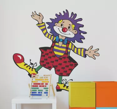 Sticker clown dansen - TenStickers