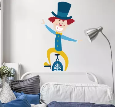 Sticker clown eenwieler - TenStickers