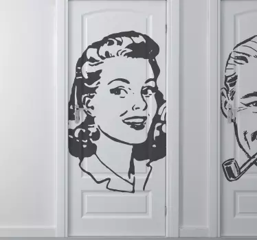 Sticker Dames Jaren '40 - TenStickers