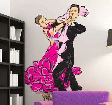 Sticker dansend koppel - TenStickers
