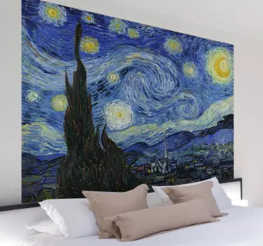 Sticker De sterrennacht van Gogh - TenStickers