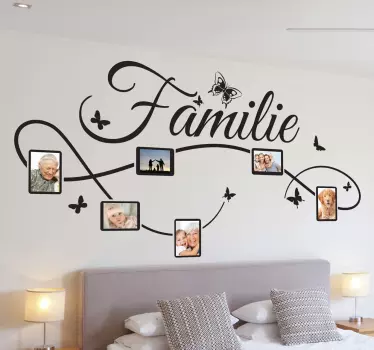 Sticker decoratie familie fotokader - TenStickers