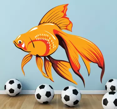 Sticker decoratie goudvis - TenStickers