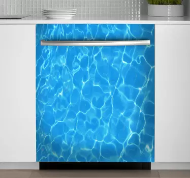 sticker decoratie water textuur - TenStickers