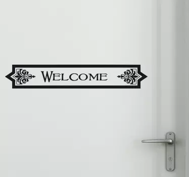 Deursticker welcome - TenStickers