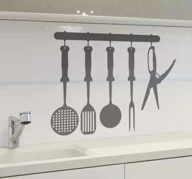 Sticker gastronomie keukengerei - TenStickers