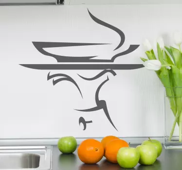 Muursticker keuken gastronomie serveren menu - TenStickers