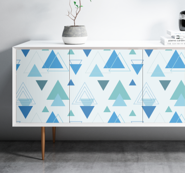 Sticker geometrische vormen driehoekig patroon overlay - TenStickers