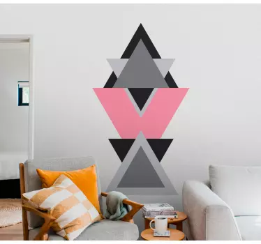 Sticker geometrische vormen driehoekige patronen - TenStickers