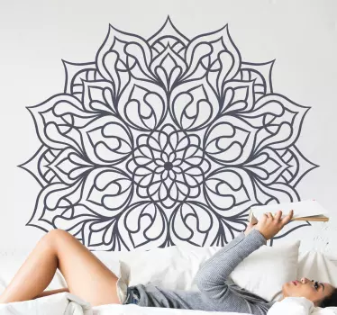 Sticker geometrische vormen elegante mandala motief - TenStickers