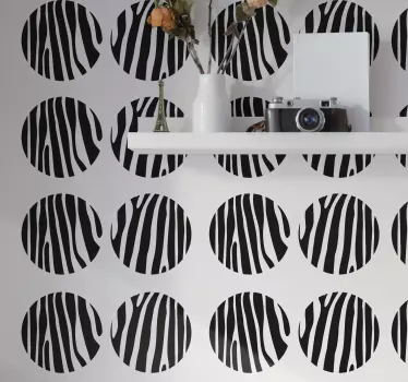 Sticker geometrische vormen gestileerde cirkels - TenStickers