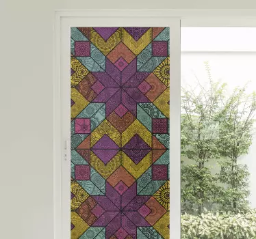 Sticker geometrische vormen kleurrijke elementen - TenStickers