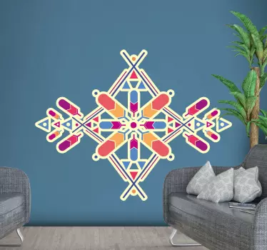 Sticker geometrische vormen levendige componenten - TenStickers