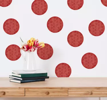 Sticker geometrische vormen ronde textuur patronen - TenStickers
