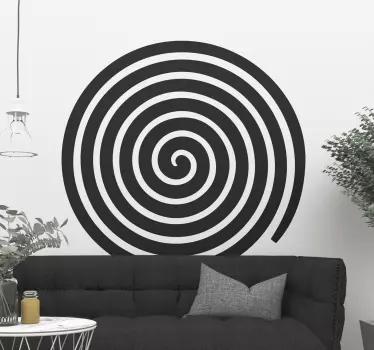 Sticker geometrische vormen spiraal element samenstelling - TenStickers