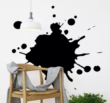 Sticker geometrische vormen splash effect grafiek - TenStickers