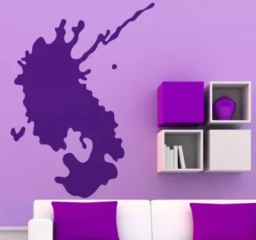 Sticker geometrische vormen splash shape ontwerp - TenStickers