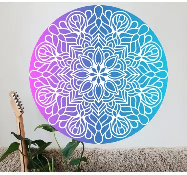 Sticker geometrische vormen vibrant cirkelmotief - TenStickers