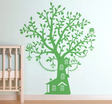 Sticker huis boom - TenStickers