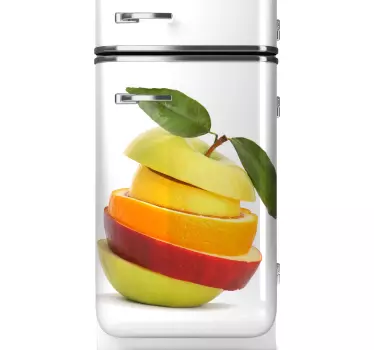 Koelkast sticker ijskast schijven fruit - TenStickers