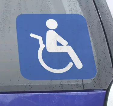 Sticker Invalide Toilet of Ruimte - TenStickers