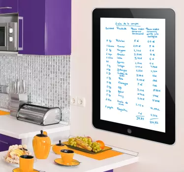 Sticker Ipad Whiteboard - TenStickers