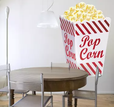 Sticker keuken cinema pop corn - TenStickers