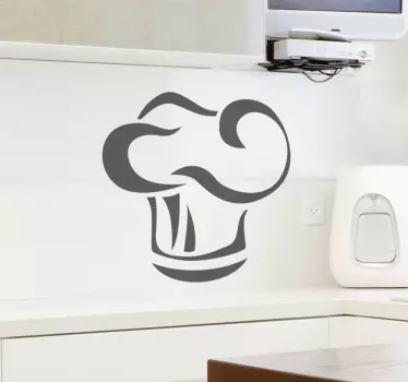 Sticker keuken koksmuts - TenStickers