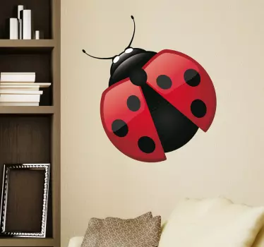 Muursticker kinderkamer lieveheersbeestje - TenStickers