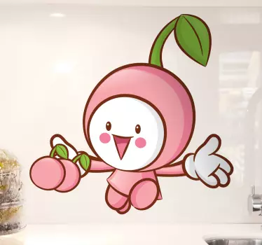 Muursticker keuken kind pop bessen - TenStickers