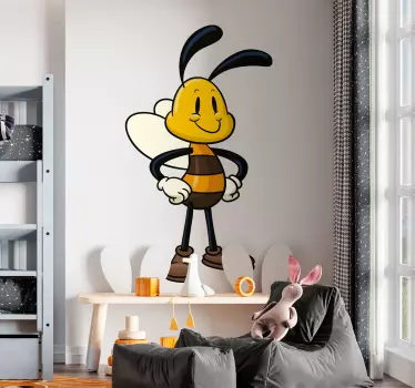 Sticker kinderen honingbij mannetje - TenStickers