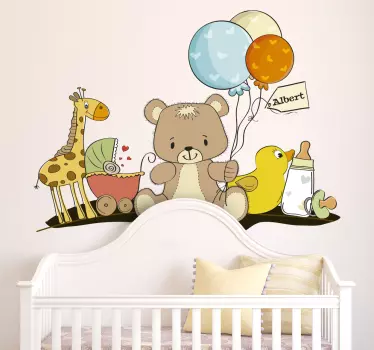 Sticker Kinderen Knuffels - TenStickers