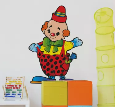 Sticker kinderkamer circusclown - TenStickers