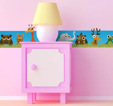 Sticker kinderkamer dieren savanne afrika - TenStickers