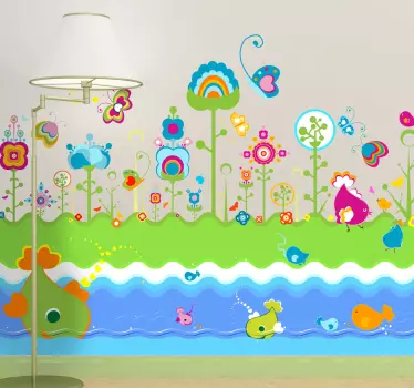 Sticker kinderkamer fanstastische fantasie wereld - TenStickers