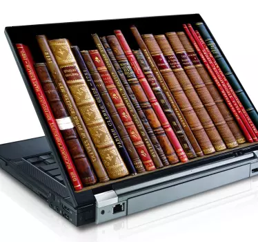 Sticker laptop boeken - TenStickers