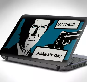 sticker laptop Dirty Harry - TenStickers