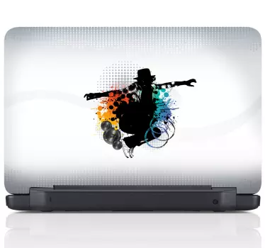 Sticker laptop street dance - TenStickers