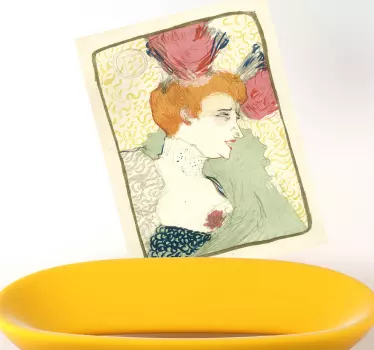 Sticker litographie Lautrec - TenStickers