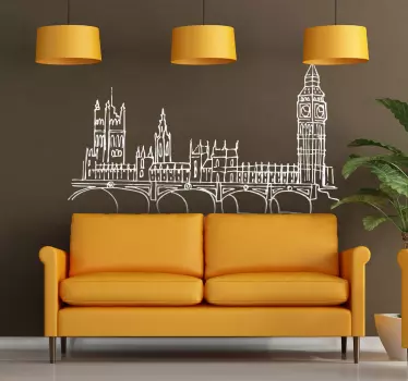 Sticker Londen Big Ben - TenStickers