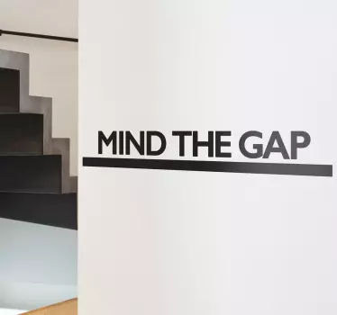 Sticker Londen mind the gap - TenStickers
