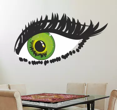 Sticker oog opgemaakt - TenStickers